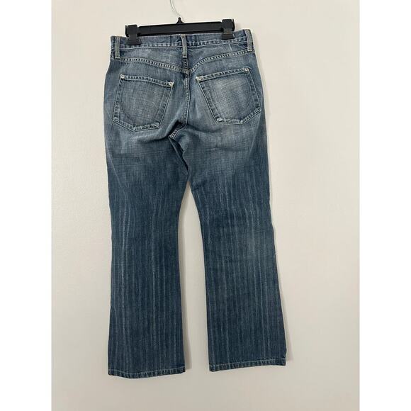 Paper Denim & Cloth Wide Leg Bootcut Pinstripe Jeans sz 31 - Picture 2 of 4